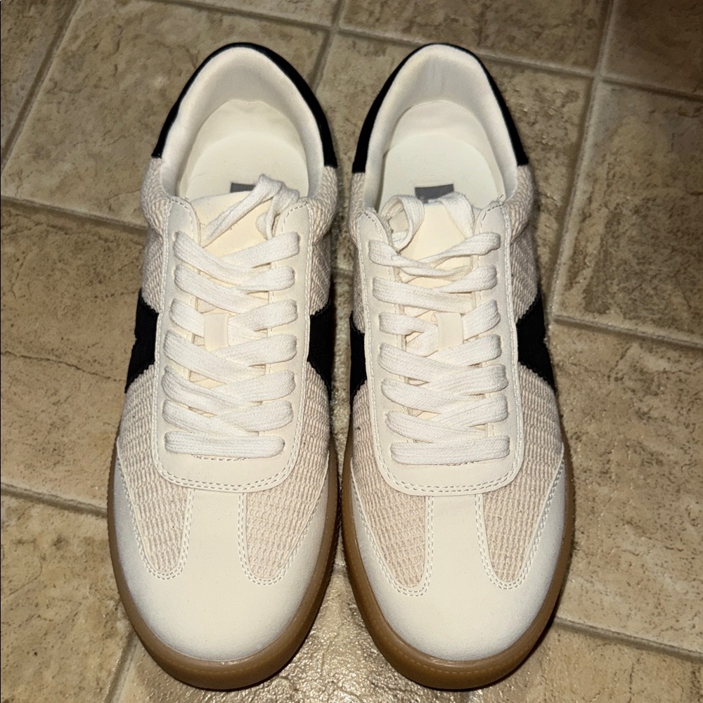 MIA Cream and Black Sneakers